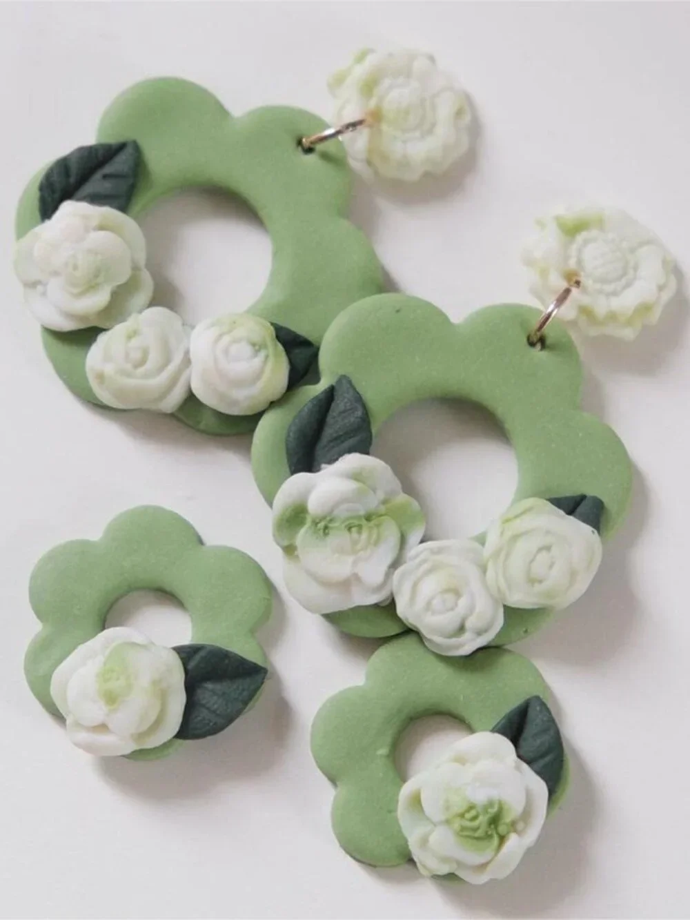 Flower Polymer Clay Molds, 2Pcs Polymer Clay Molds for Jewelry Making, Daisy Sun